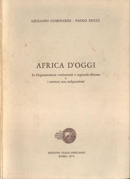 Africa oggi - Giuliano Cominardi - copertina