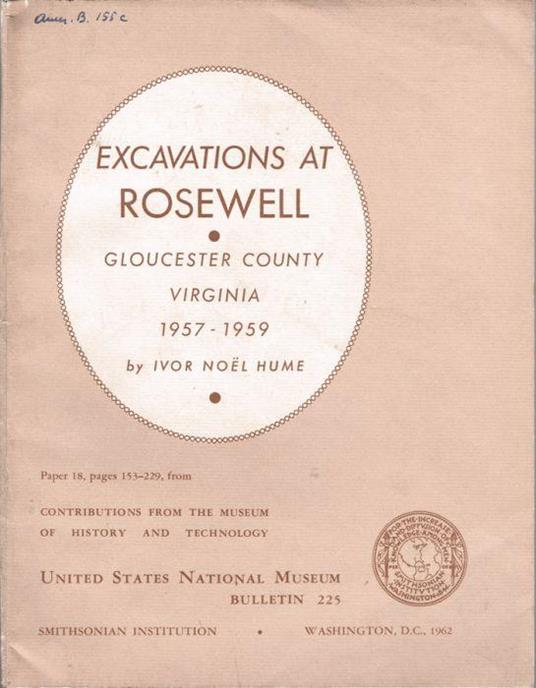 Excavations at Rosewell - copertina