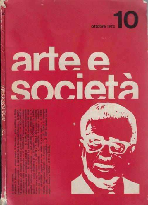 Arte e società anno 1973 N. 10 - Giuseppe Quarta - copertina