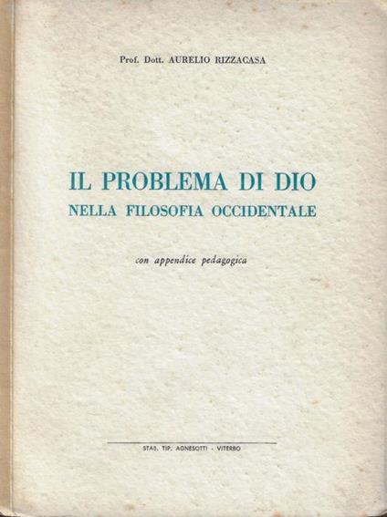 Il problema di Dio - Aurelio Rizzacasa - copertina