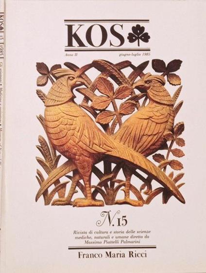 KOS Anno II, n.15, 1985 - Franco Maria Ricci - copertina