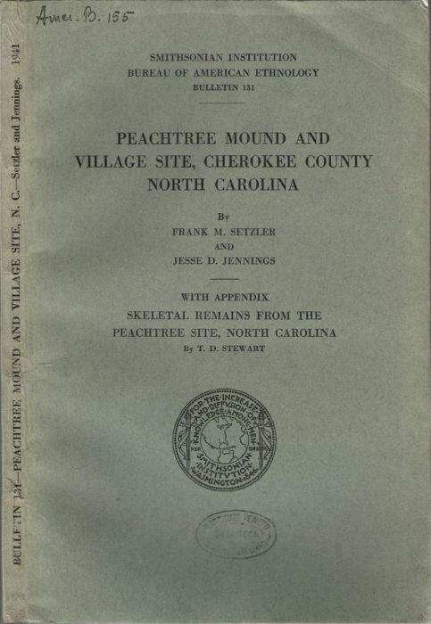 Peachtree Mound and Village site, Cherokee County North Carolina - copertina