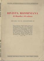 Rivista Rosminiana di filosofia e di cultura Anno LXXIX-Fasc.III 1985