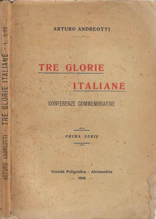 Tre glorie italiane - copertina