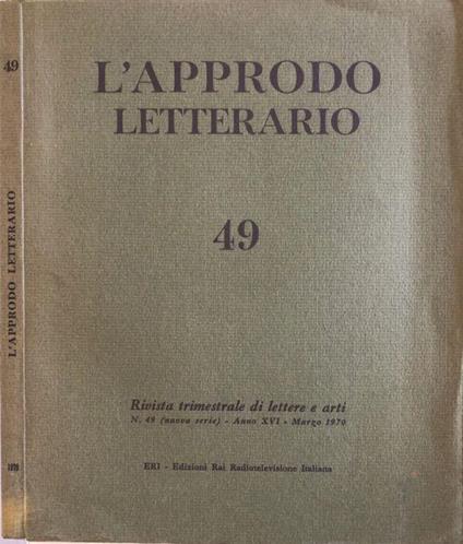 L' approdo letterario anno XVI, n 49 - Carlo Betocchi - copertina