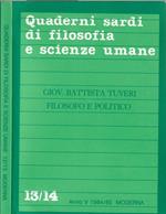 Quaderni sardi di filosofia e scienze umane anno V 1984-85 N, 13/14