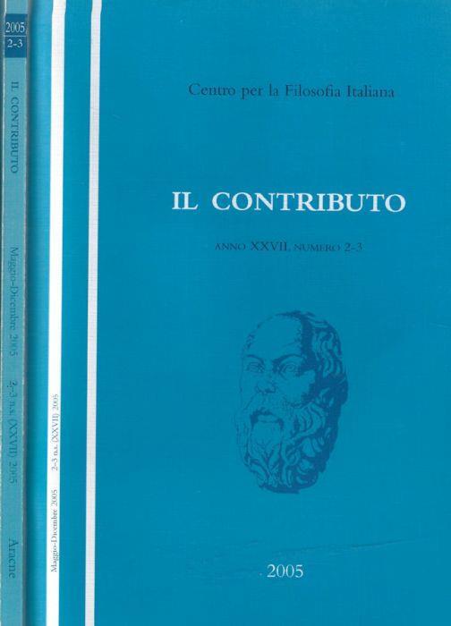 Il contributo anno XVII N. 2-3 2005 - Giuseppe Prestipino - copertina
