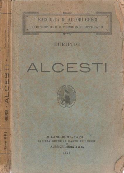 Alcesti - Euripide - copertina