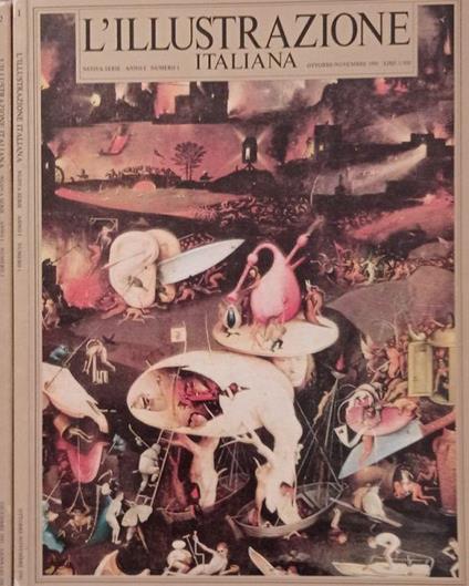 L’illustrazione italiana, Nuova serie Anno I, Num.1,2 1981 - Giovanni Raboni - copertina