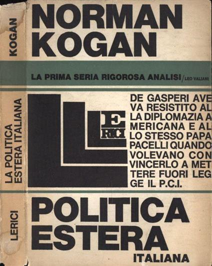 La politica estera italiana - Norman Kogan - copertina