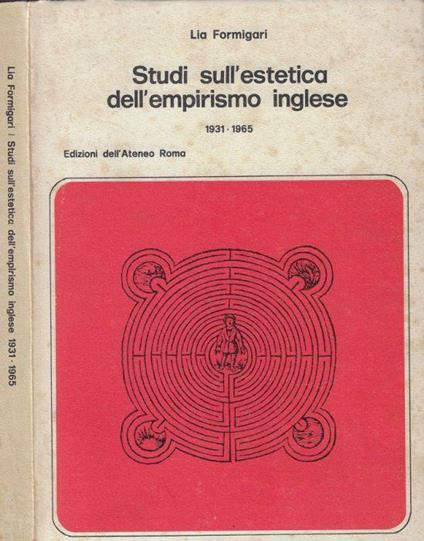 Studi sull'estetica dell'empirismo inglese - Lia Formigari - copertina