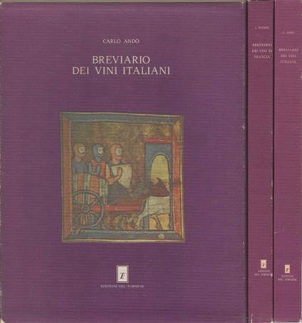 Breviario dei vini italiani - Breviario dei vini di Francia - 2 Voll - Carlo Andò - copertina