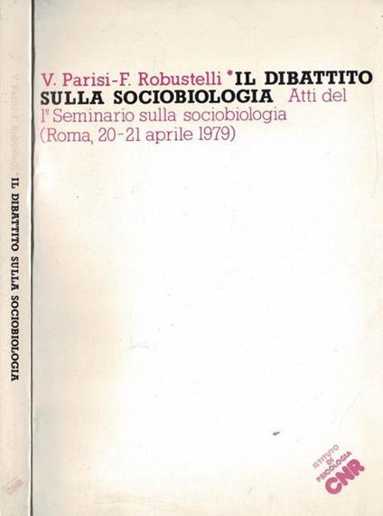 Il dibattito sulla Sociobiologia - Vittorio Parisi - copertina