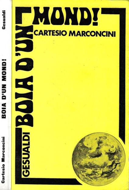 Boia d'un mond - Cartesio Marconcini - copertina