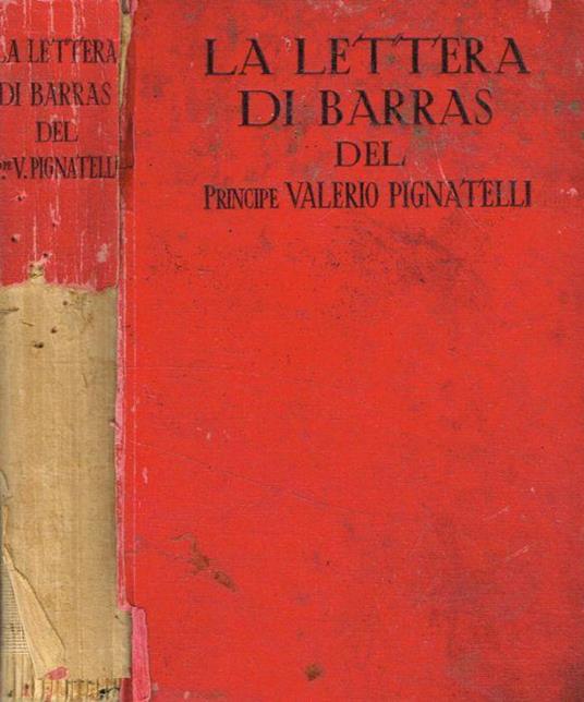 La lettera di Barras - Valerio Pignatelli - copertina