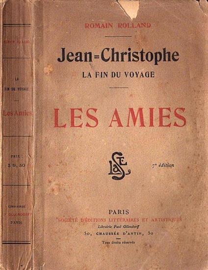 Jean Cristophe - La fin du voyage. Les Amies - Romain Rolland - copertina