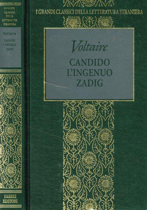 Candido. L'ingenuo. Zadig - Voltaire - copertina