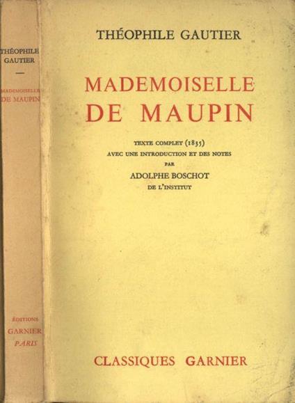 Mademoiselle de Maupin - Théophile Gautier - copertina