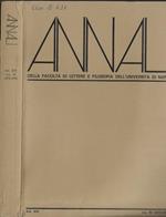 Annali della facoltà di lettere e filosofia dell'università di Napoli Vol. XVI n.s. IV (1973-1974)