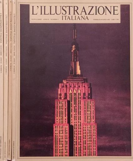 L’illustrazione italiana, Nuova serie Anno II, Num.3,4,5,8 1982 - Giovanni Raboni - copertina