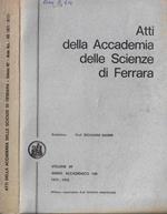 Atti della Accademia delle Scienze di Ferrara Vol. 49° anno accademico 149 1971-1972