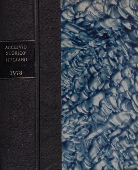 Archivio storico italiano 1978 - copertina