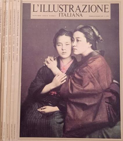 L’illustrazione italiana, Nuova serie Anno III, Num.9,10,11,12,13,14 1983 - Giovanni Raboni - copertina