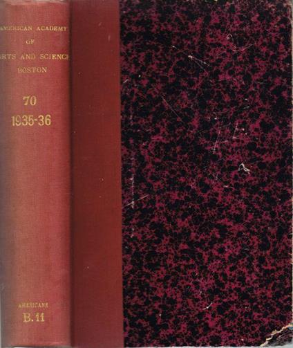 Proceedings of the American Academy of Arts and Sciences - copertina