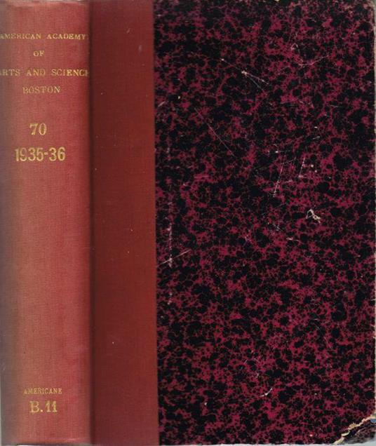 Proceedings of the American Academy of Arts and Sciences - copertina