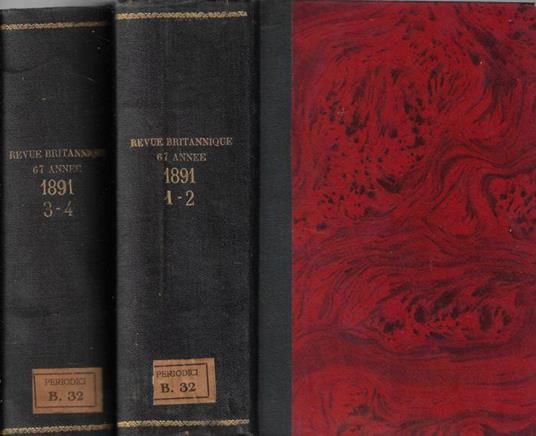 Revue britannique 1891 Tome I-II, III-IV - copertina