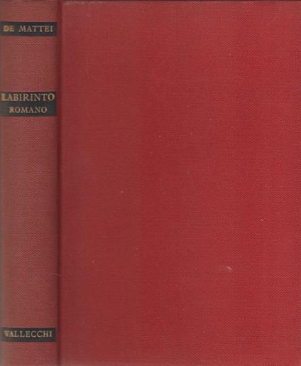 Labirinto Romano - Rodolfo De Mattei - copertina