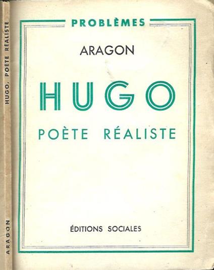 Hugo poète réaliste - Aragon - copertina