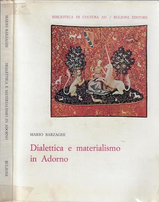 Dialettica e materialismo in Adorno - Mario Barzaghi - copertina