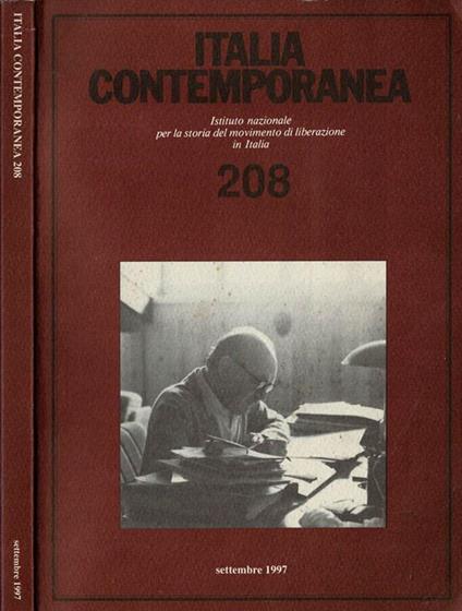 Italia Contemporanea - 1997, n. 208 - copertina