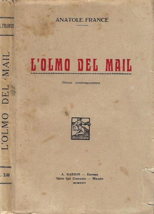 L' Olmo del Mail - Anatole France - copertina