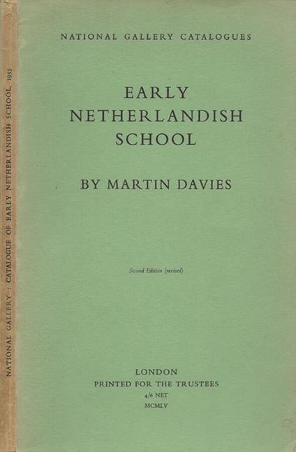 National Gallery: catalogue of early netherlandish school - Martin Davies - copertina