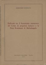 Raffronti tra il frammento marmoreo del Cristo di proprietà Schiavo e la Pietà Rondanini di Michelangelo