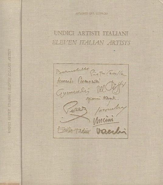 Undici artisti italiani - Eleven italian artists - Antonio Del Guercio - copertina