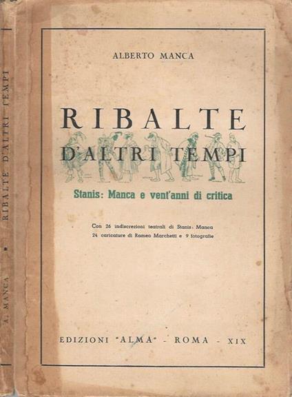 Ribalte d'altri tempi - Alberto Manca - copertina