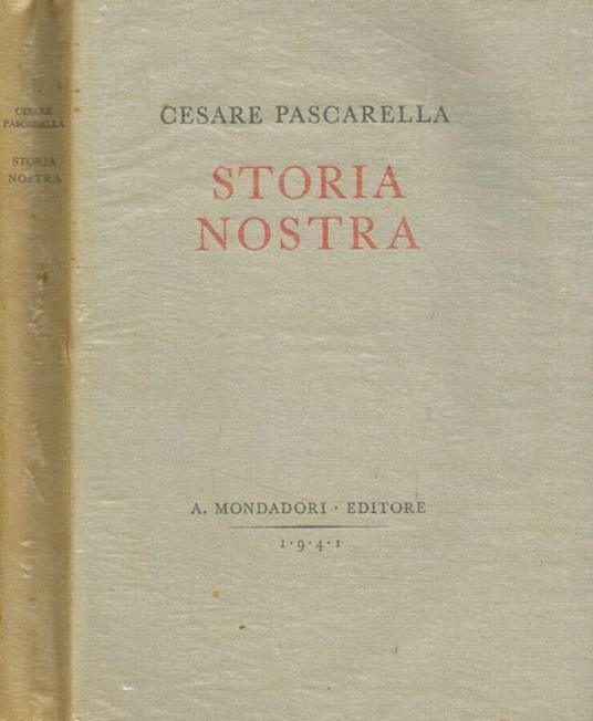 Storia nostra - Cesare Pascarella - copertina