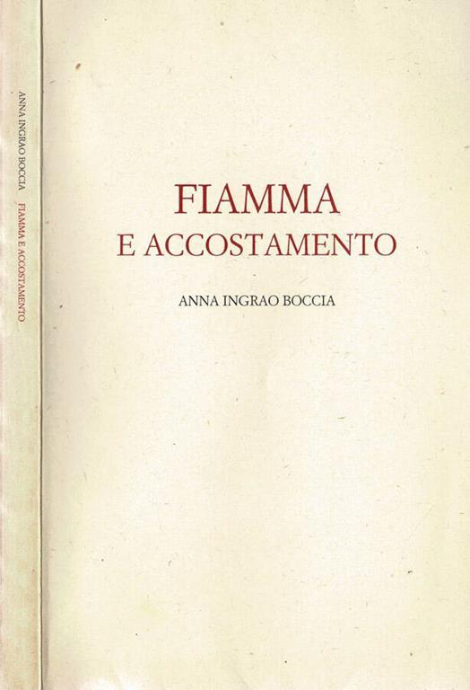 Fiamma e accostamento - Anna Ingrao Boccia - copertina