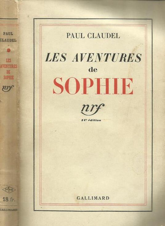 Les aventures de Sophie - Paul Claudel - copertina