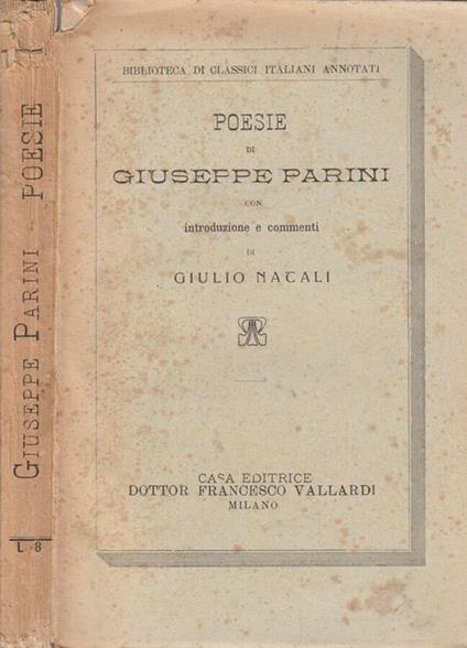 Poesie - Giuseppe Parini - copertina