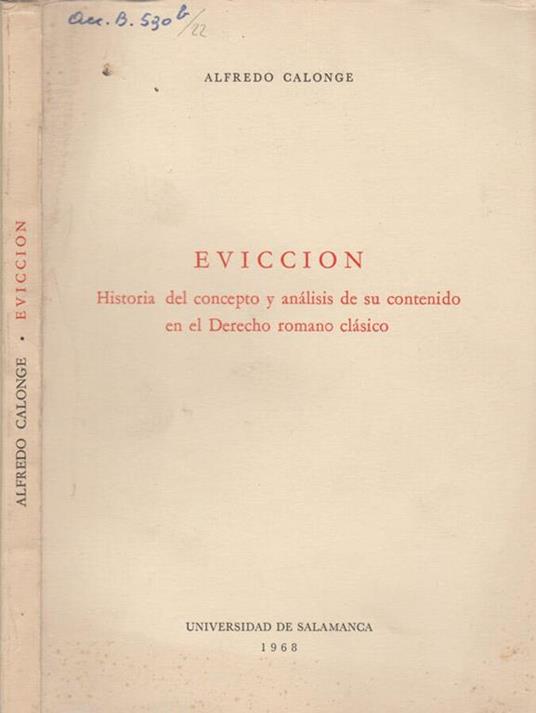 Eviccion - copertina