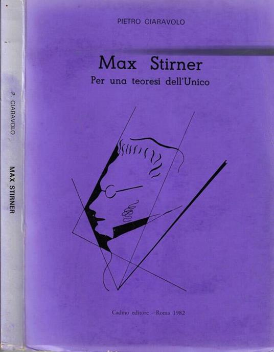 Max Stirner - Pietro Ciaravolo - copertina