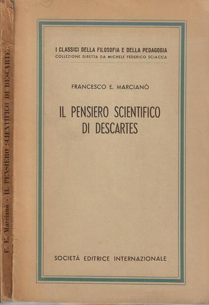 Il pensiero scientifico di Descartes - copertina