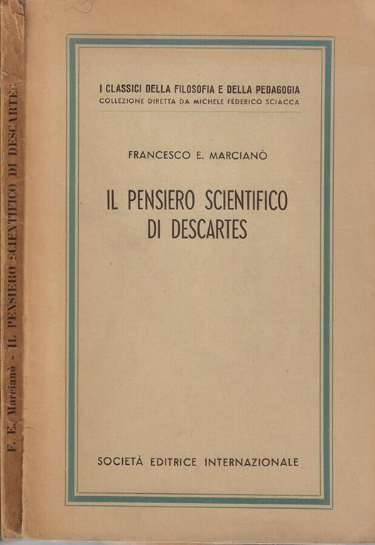 Il pensiero scientifico di Descartes - copertina