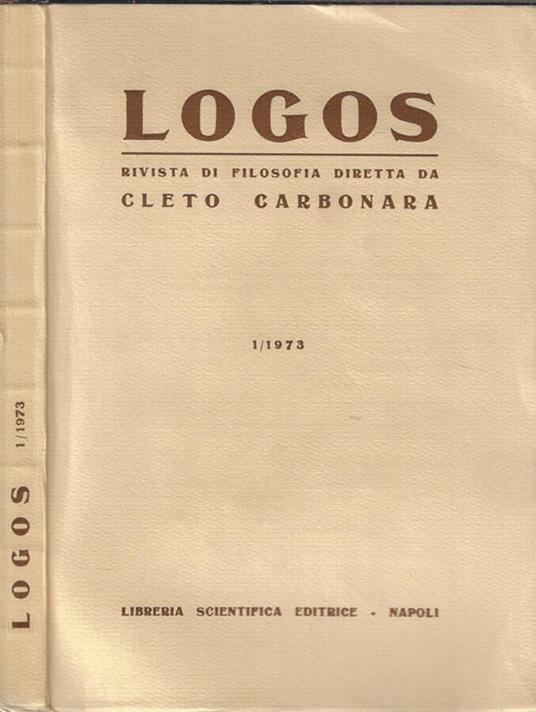 Logos N. 1 1973 - Cleto Carbonara - copertina