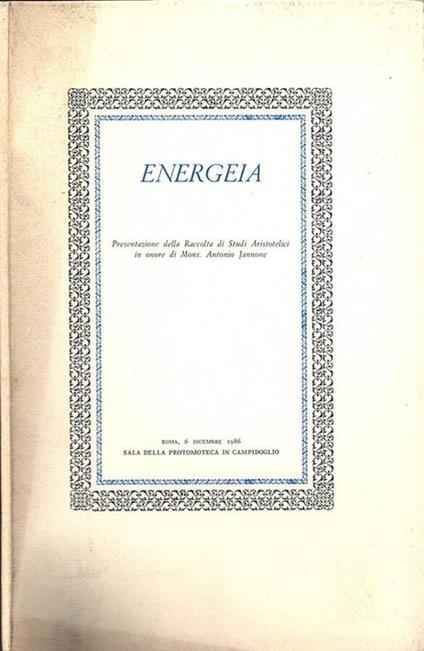 Energeia - Gabriele Benincasa - copertina