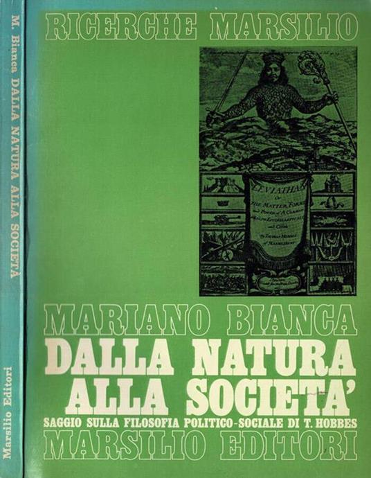 Dalla natura alla società - Mariano Bianca - copertina